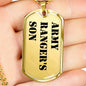 Army Ranger's Son - 18k Gold Finished Luxury Dog Tag Necklace