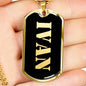 Ivan v2 - 18k Gold Finished Luxury Dog Tag Necklace