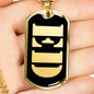 Ed v2 - 18k Gold Finished Luxury Dog Tag Necklace