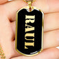 Raul v2 - 18k Gold Finished Luxury Dog Tag Necklace