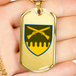 92nd Mechanized Brigade (Ukraine) - 18k Gold Finished Luxury Dog Tag Necklace