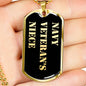 Navy Veteran's Niece v2 - 18k Gold Finished Luxury Dog Tag Necklace