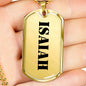 Isaiah - 18k Gold Finished Luxury Dog Tag Necklace