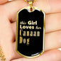 Canaan Dog v2 - 18k Gold Finished Luxury Dog Tag Necklace