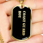 Coast Guard Boy v2 - 18k Gold Finished Luxury Dog Tag Necklace