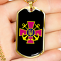 Ukrainian Naval Forces - 18k Gold Finished Luxury Dog Tag Necklace
