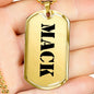 Mack - 18k Gold Finished Luxury Dog Tag Necklace