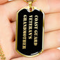 Coast Guard Veteran's Grandmother v2 - 18k Gold Finished Luxury Dog Tag Necklace