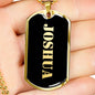 Joshua v2 - 18k Gold Finished Luxury Dog Tag Necklace