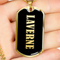 Laverne v02 - 18k Gold Finished Luxury Dog Tag Necklace