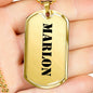 Marlon - 18k Gold Finished Luxury Dog Tag Necklace