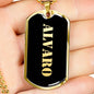Alvaro v2 - 18k Gold Finished Luxury Dog Tag Necklace