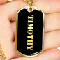 Timothy v2 - 18k Gold Finished Luxury Dog Tag Necklace