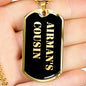 Airman's Cousin v2 - 18k Gold Finished Luxury Dog Tag Necklace