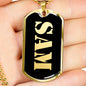 Sam v2 - 18k Gold Finished Luxury Dog Tag Necklace