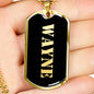 Wayne v2 - 18k Gold Finished Luxury Dog Tag Necklace