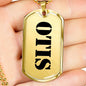 Otis - 18k Gold Finished Luxury Dog Tag Necklace