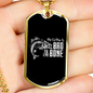 Bad To The Bone - 18k Gold Finished Luxury Dog Tag Necklace