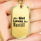 Mastiff - 18k Gold Finished Luxury Dog Tag Necklace