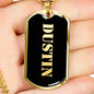 Dustin v2 - 18k Gold Finished Luxury Dog Tag Necklace