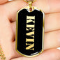 Kevin v2 - 18k Gold Finished Luxury Dog Tag Necklace