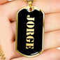 Jorge v2 - 18k Gold Finished Luxury Dog Tag Necklace