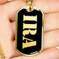 Ira v2 - 18k Gold Finished Luxury Dog Tag Necklace