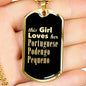 Portuguese Podengo Pequeno v2 - 18k Gold Finished Luxury Dog Tag Necklace