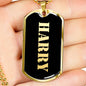 Harry v2 - 18k Gold Finished Luxury Dog Tag Necklace