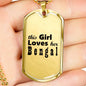 Bengal - 18k Gold Finished Luxury Dog Tag Necklace