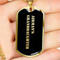 Airman's Granddaughter v2 - 18k Gold Finished Luxury Dog Tag Necklace