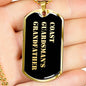 Coast Guardsman's Grandfather v2 - 18k Gold Finished Luxury Dog Tag Necklace