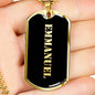Emmanuel v2 - 18k Gold Finished Luxury Dog Tag Necklace