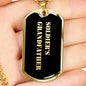 Soldier's Grandfather v2 - 18k Gold Finished Luxury Dog Tag Necklace