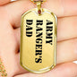 Army Ranger's Dad - 18k Gold Finished Luxury Dog Tag Necklace