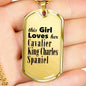 Cavalier King Charles Spaniel - 18k Gold Finished Luxury Dog Tag Necklace