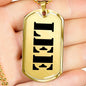 Lee - 18k Gold Finished Luxury Dog Tag Necklace