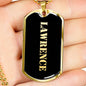 Lawrence v2 - 18k Gold Finished Luxury Dog Tag Necklace