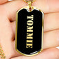 Tommie v2 - 18k Gold Finished Luxury Dog Tag Necklace