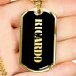Ricardo v2 - 18k Gold Finished Luxury Dog Tag Necklace