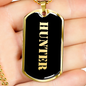 Hunter v2 - 18k Gold Finished Luxury Dog Tag Necklace