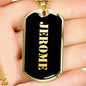 Jerome v2 - 18k Gold Finished Luxury Dog Tag Necklace