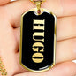 Hugo v2 - 18k Gold Finished Luxury Dog Tag Necklace