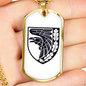 93rd Mechanized Brigade (Ukraine) v2 - 18k Gold Finished Luxury Dog Tag Necklace