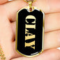 Clay v2 - 18k Gold Finished Luxury Dog Tag Necklace
