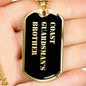 Coast Guardsman's Brother v2 - 18k Gold Finished Luxury Dog Tag Necklace