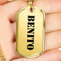 Benito - 18k Gold Finished Luxury Dog Tag Necklace
