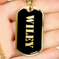 Wiley v2 - 18k Gold Finished Luxury Dog Tag Necklace