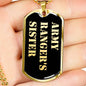 Army Ranger's Sister v2 - 18k Gold Finished Luxury Dog Tag Necklace