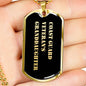 Coast Guard Veteran's Granddaughter v2 - 18k Gold Finished Luxury Dog Tag Necklace